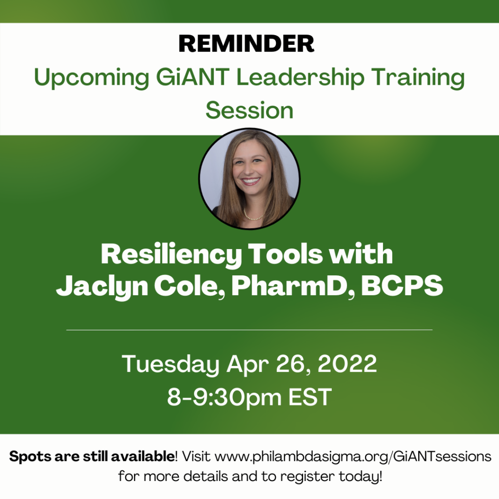 GiANT Session - Resiliency Tools on 4/26
