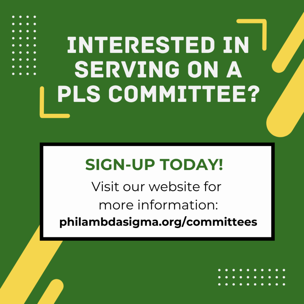 PLS Committee Sign-Up Open