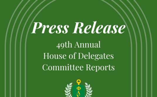 49th Annual House of Delegates & Awards Reception Press Release